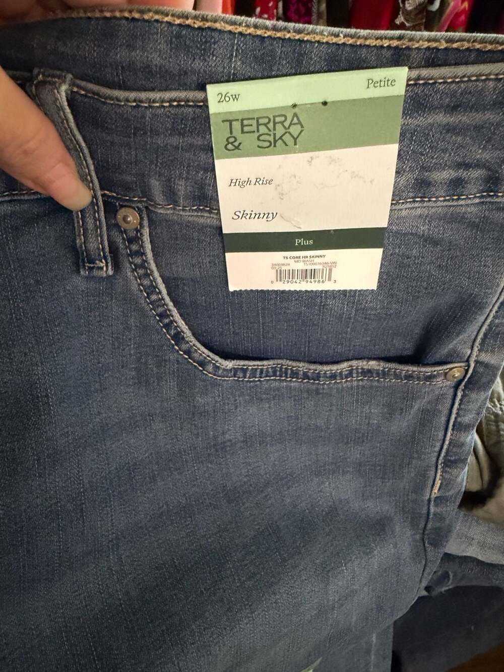 Terra & Sky Petite 26w High Rise Skinny Jeans